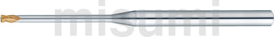 超硬合金立铣刀 TS涂层 圆弧角型 4刃/长颈型 -可自由指定颈长-