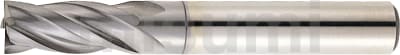 高速钢铣刀 TiCN涂层粉末高速钢平头型立铣刀 4刃・短刃型