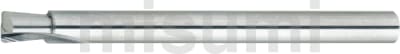 自由指定直刃型立铣刀 硬质合金直刃型立铣刀 2刃・倒锥型 连接部带圆弧角R型