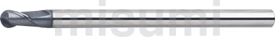 超硬合金立铣刀 MR涂层 球头型 2刃 / 短刃型