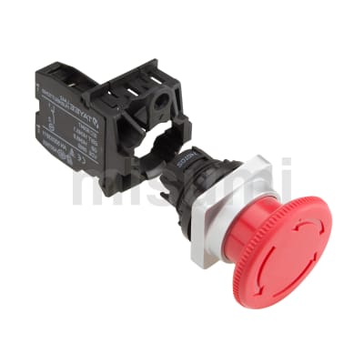 急停蘑菇头塑料按钮φ22_天逸TAYEE紧急停止/安全开关-米思米官网